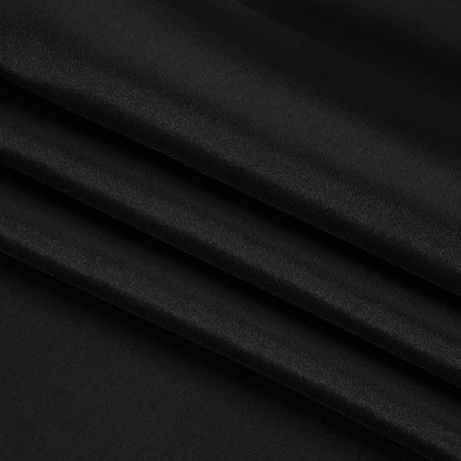 Polyester Mikado - Black - Frances Collection