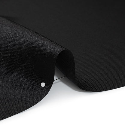 Polyester Mikado - Black - Frances Collection