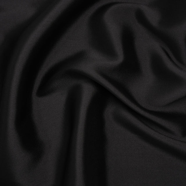 Polyester Mikado - Black - Frances Collection