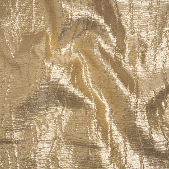 Metallic Brocade - Gold Subtle Wrinkles - Kylie Collection