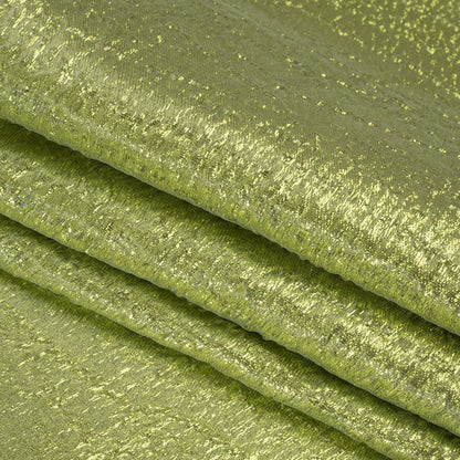 Metallic Brocade - Lime Green Subtle Wrinkles - Kylie Collection