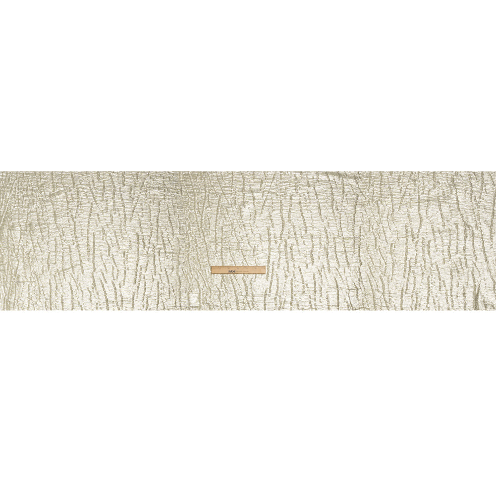 Metallic Brocade - Silver Subtle Wrinkles - Kylie Collection