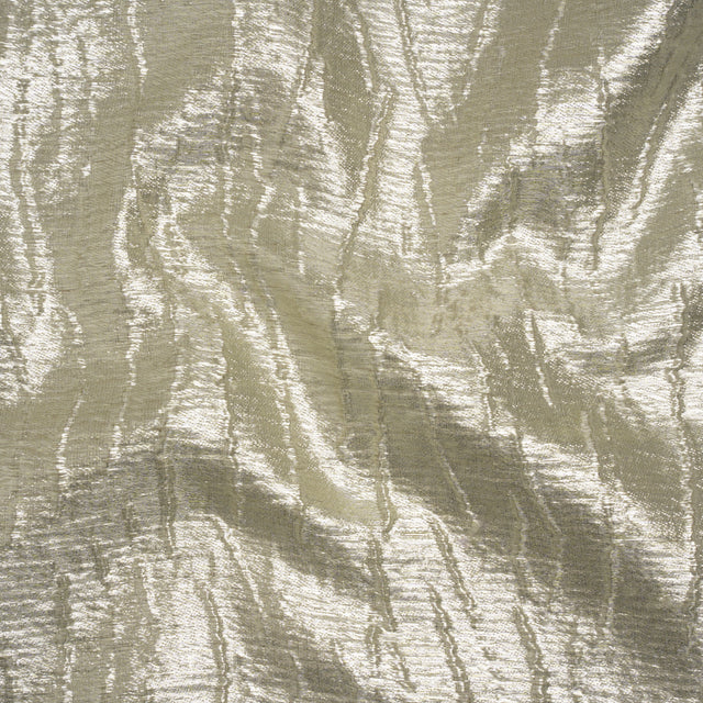Metallic Brocade - Silver Subtle Wrinkles - Kylie Collection