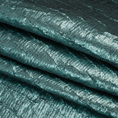 Metallic Brocade - Muted Teal Subtle Wrinkles - Kylie Collection