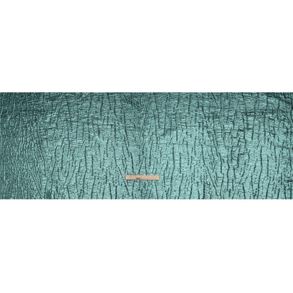 Metallic Brocade - Muted Teal Subtle Wrinkles - Kylie Collection
