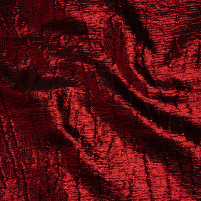 Metallic Brocade - Red Subtle Wrinkles - Kylie Collection