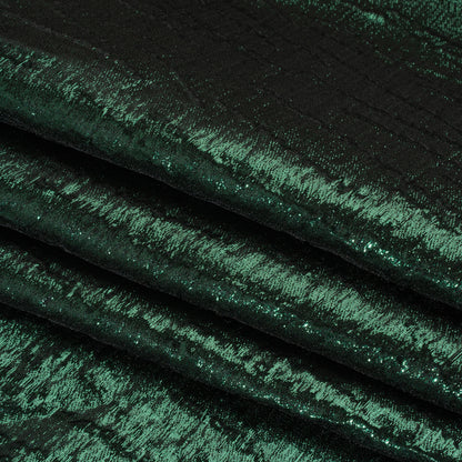 Metallic Brocade - Forest Green Subtle Wrinkles - Kylie Collection