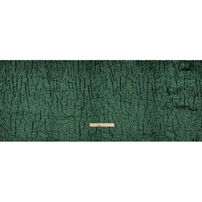 Metallic Brocade - Forest Green Subtle Wrinkles - Kylie Collection