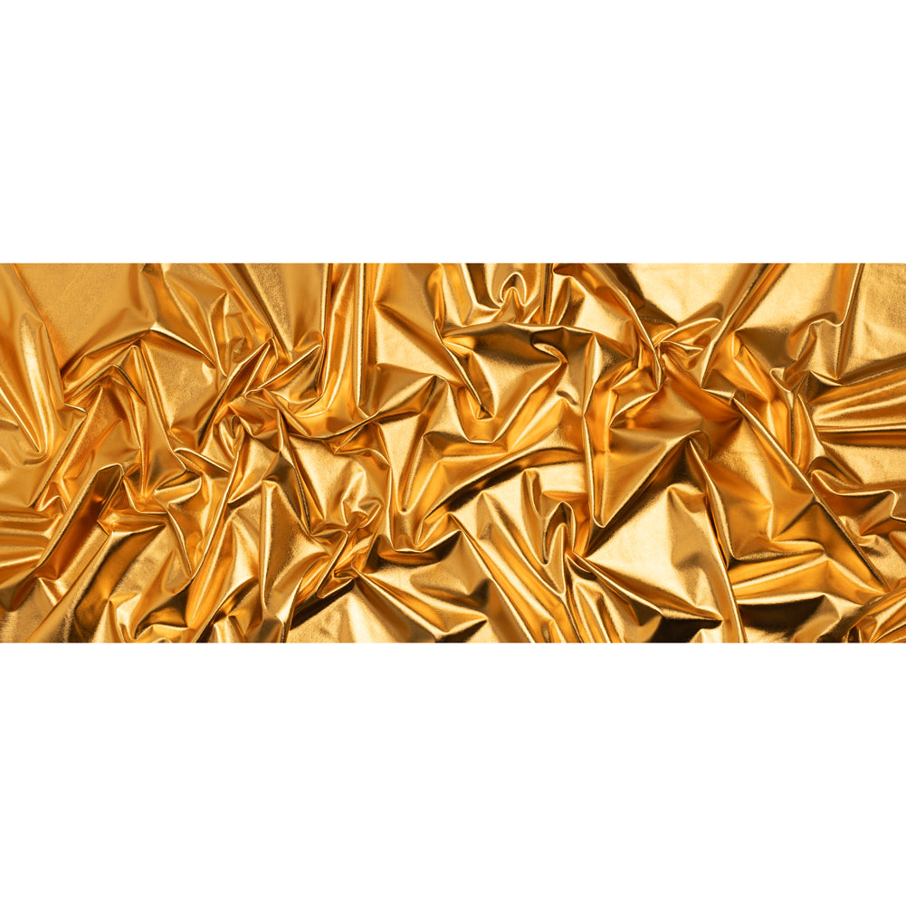 Knit Faux Leather with PET Anodized Aluminum Film - Gold - Elizabeth Collection - Full - Image 5 of 6