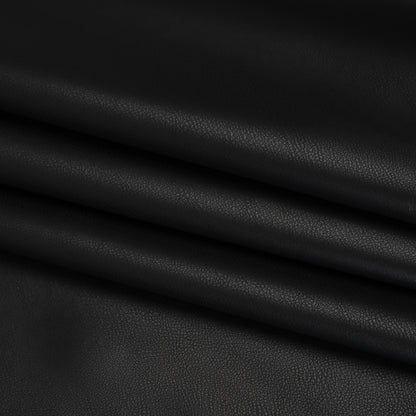 Stretch Faux Leather with Suede-Like Brushed Backing - Pebble Black - Jodi Collection Detail