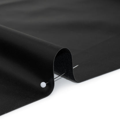 Stretch Faux Leather with Suede-Like Brushed Backing - Black - Jodi Collection Full