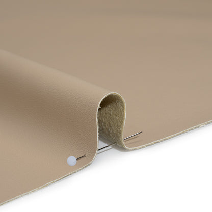 Stretch Faux Leather with Suede-Like Brushed Backing - Beige - Jodi Collection