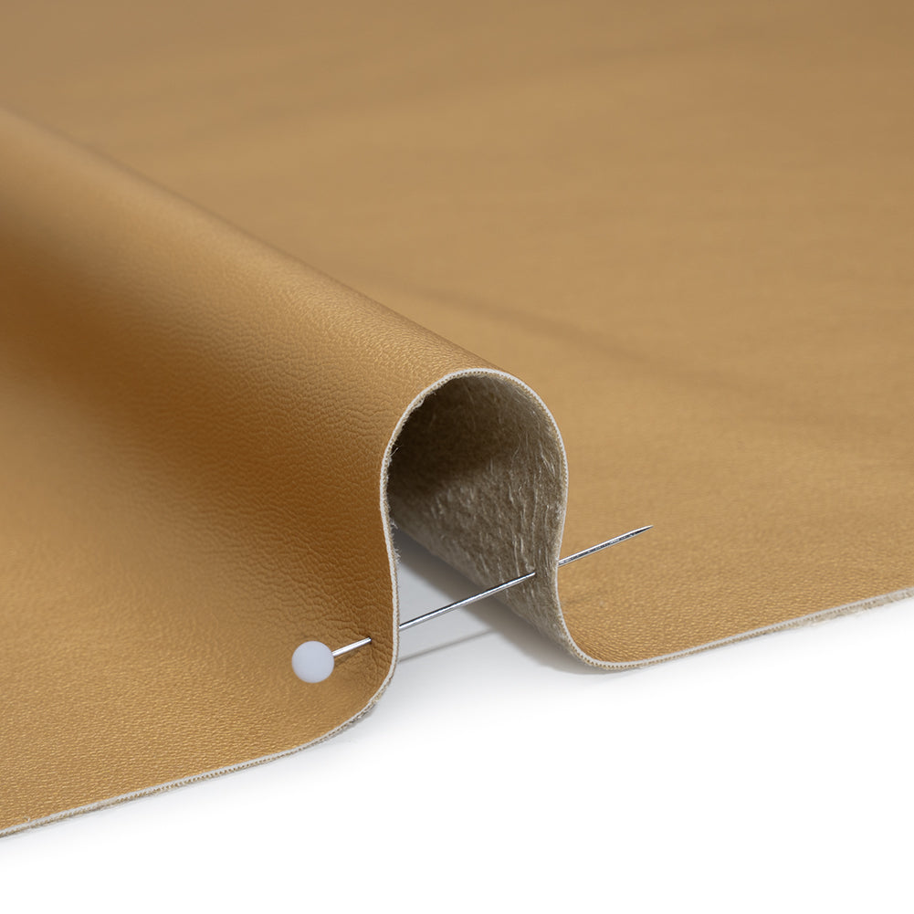 Stretch Faux Leather with Suede-Like Brushed Backing - Metallic Gold - Jodi Collection Full