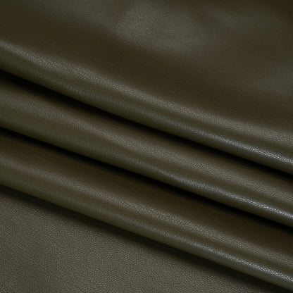 Stretch Faux Leather with Suede-Like Brushed Backing - Olive Green - Jodi Collection