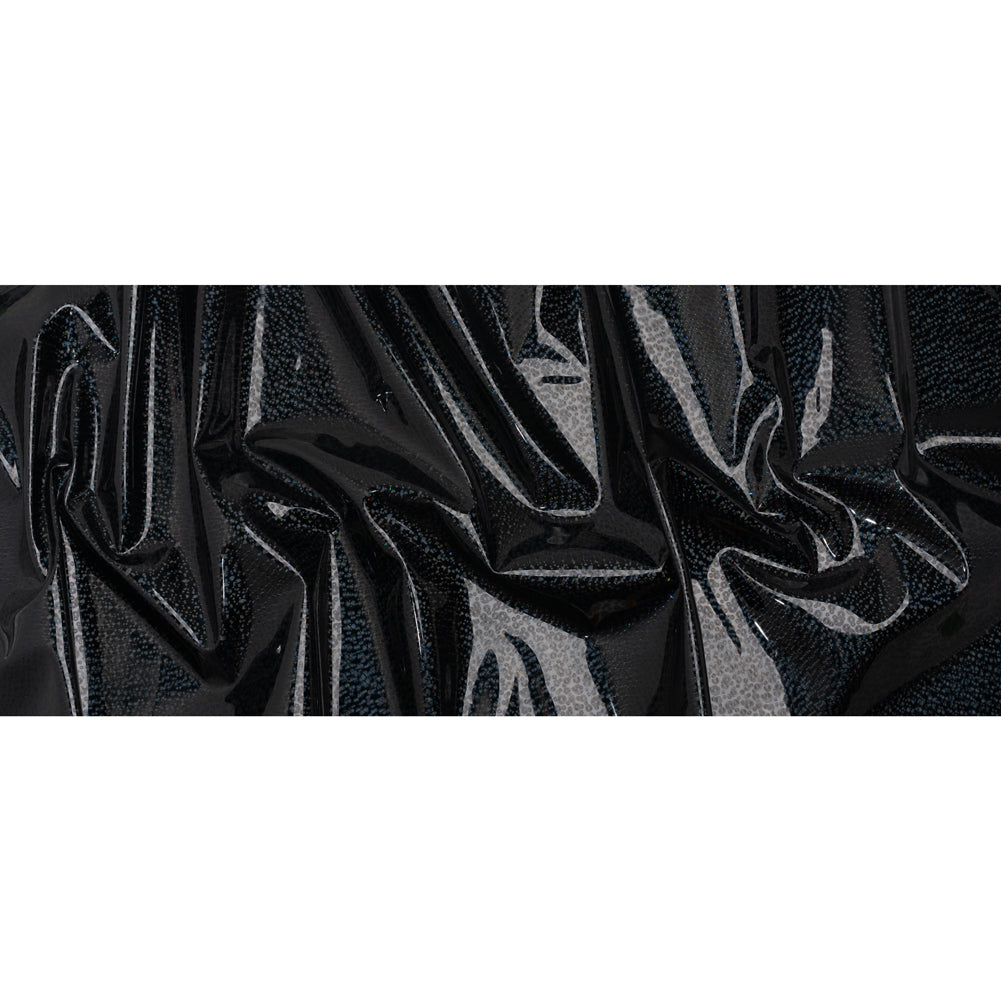 Holographic 3D Faux Patent Leather - Black Bubble Dots - Full - Image 5 of 6