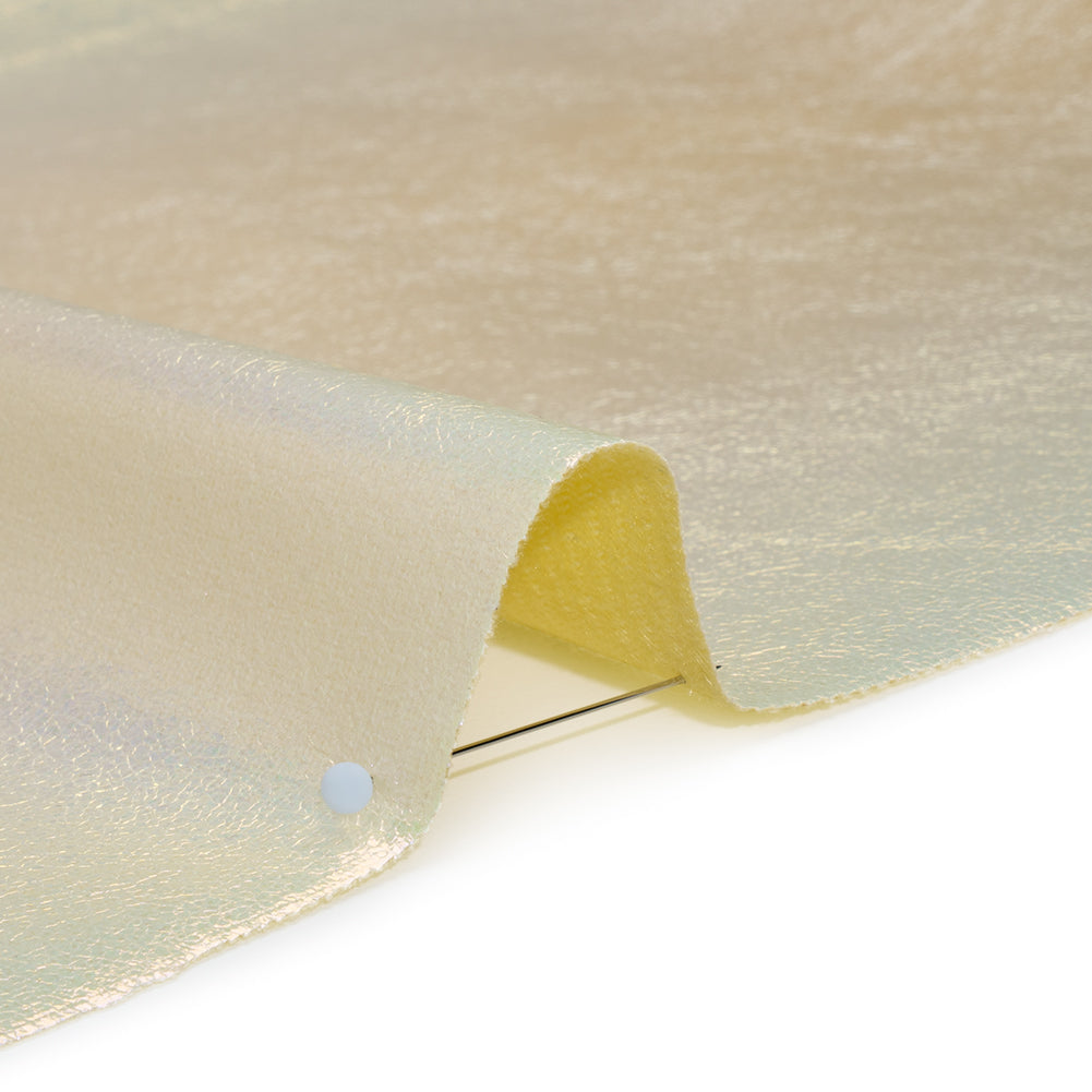 Crinkled Metallic Faux Leather - Pastel Rainbow Ombre - Adriana Collection - Full