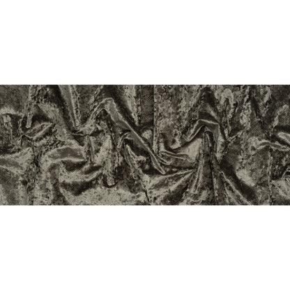 Snakeskin Embossed Polyester Crushed Velvet - Sage Green - Mireia Collection