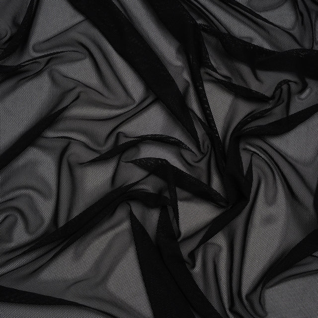 Nylon Stretch Mesh - Black - Bernetta Collection