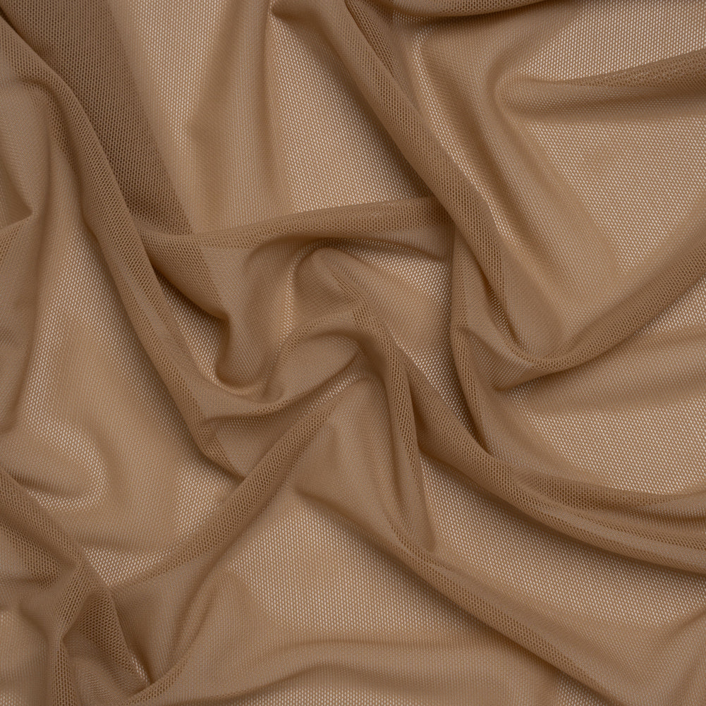 Nylon Stretch Mesh - Dark Beige - Bernetta Collection Drape
