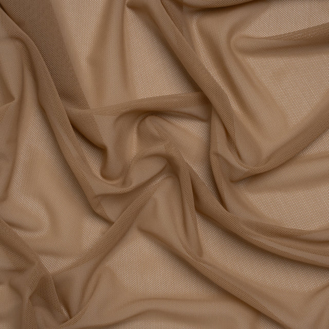 Nylon Stretch Mesh - Dark Beige - Bernetta Collection Drape