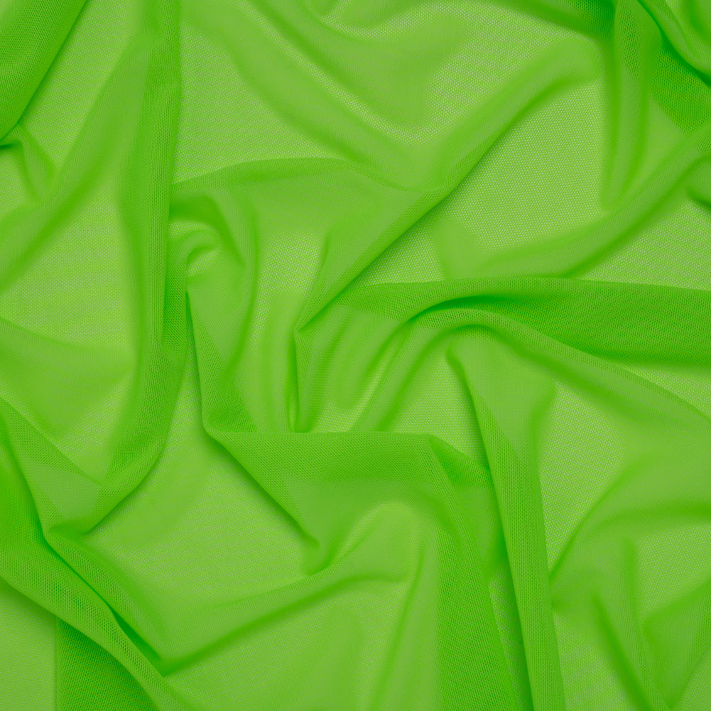 Nylon Stretch Mesh - Hi Vis Green - Bernetta Collection - Drape