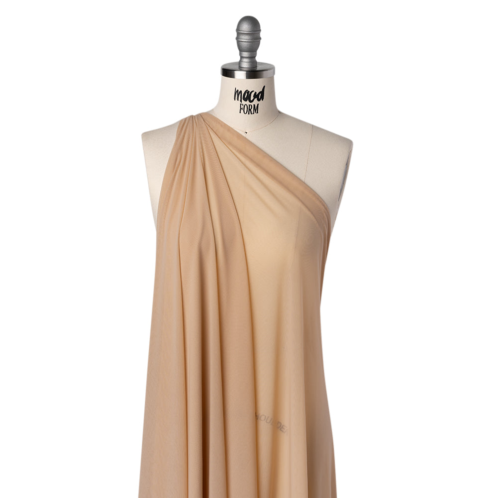 Nylon Stretch Mesh - Dark Nude - Bernetta Collection - Folded