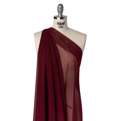 Nylon Stretch Mesh - Burgundy - Bernetta Collection