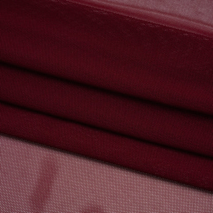 Nylon Stretch Mesh - Burgundy - Bernetta Collection