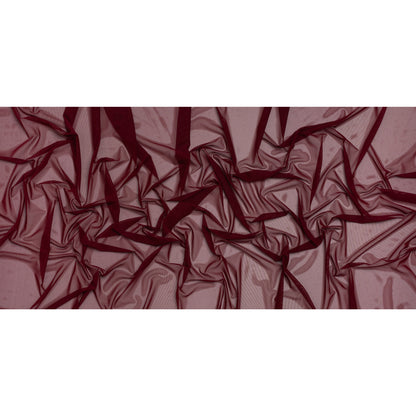Nylon Stretch Mesh - Burgundy - Bernetta Collection