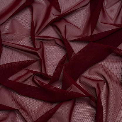 Nylon Stretch Mesh - Burgundy - Bernetta Collection