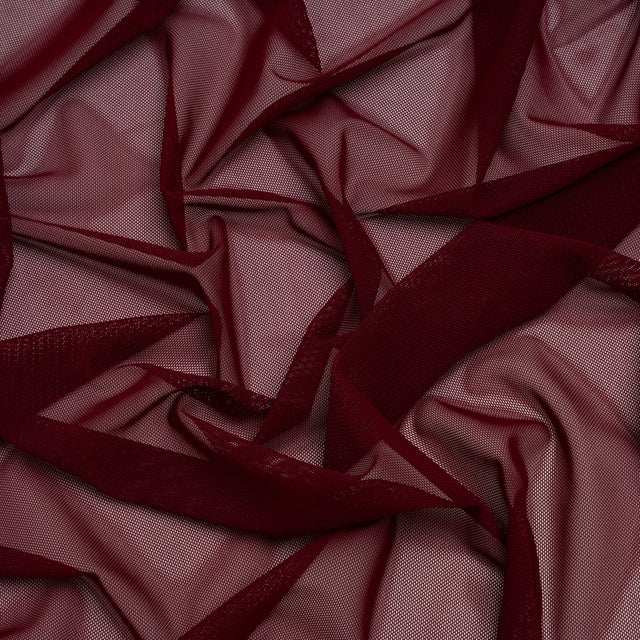 Nylon Stretch Mesh - Burgundy - Bernetta Collection