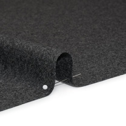 Super 130s Wool Flannel Suiting Made in Italy - Heathered Gray - Deadstock