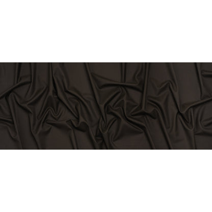Super 150s Wool Twill Suiting Made in Italy - Coffee Brown - Deadstock