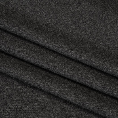 Super 130s Wool Suiting Made in Italy - Heathered Charcoal - Deadstock