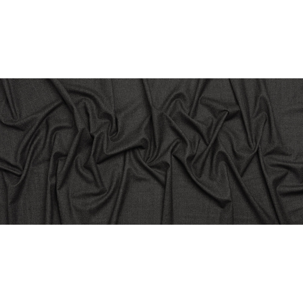Super 130s Wool Suiting Made in Italy - Heathered Charcoal - Deadstock
