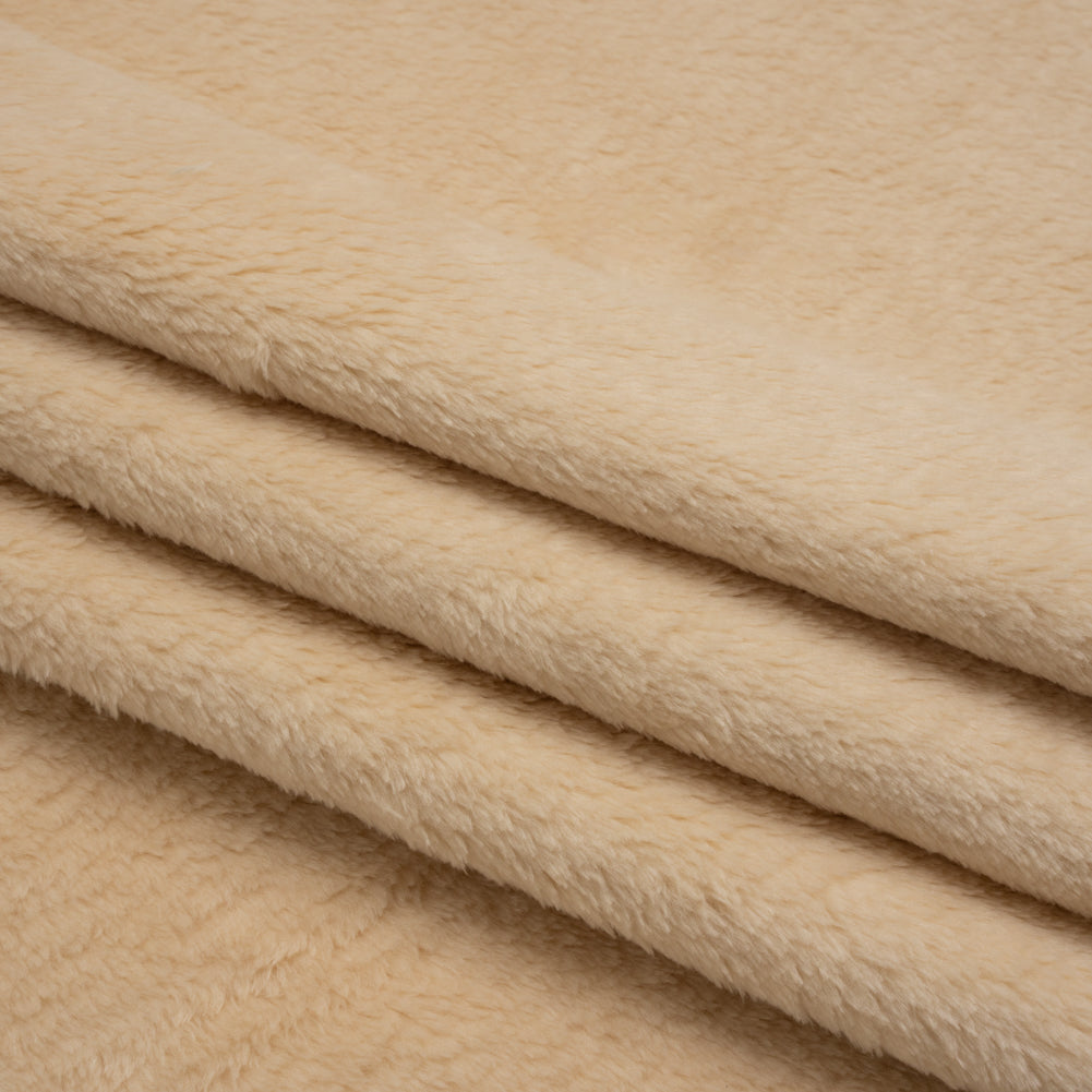 Double Faced Minky Fleece - Beige - Avery Collection