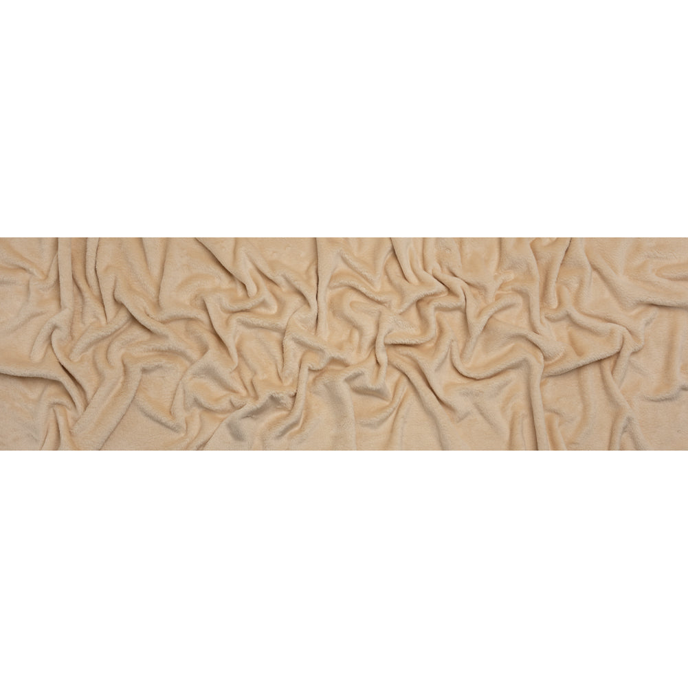 Double Faced Minky Fleece - Beige - Avery Collection