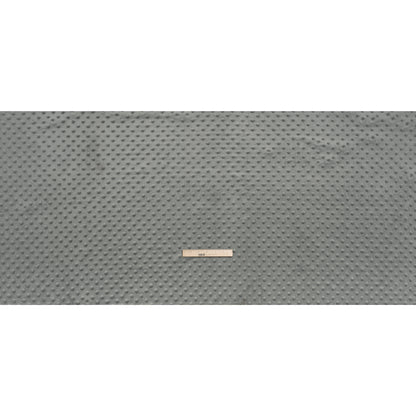 Dotted Minky - Silver Textured Polka Dots