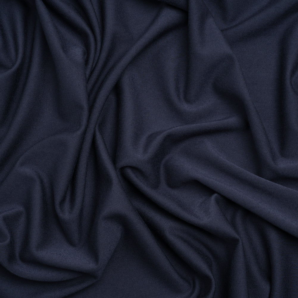 Stretch Bamboo Jersey - Navy - Willow Collection
