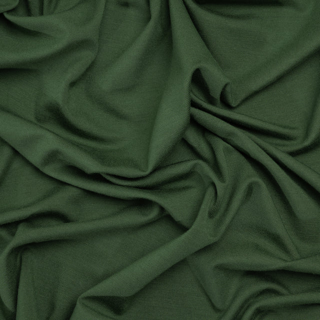 Stretch Bamboo Jersey - Green - Willow Collection