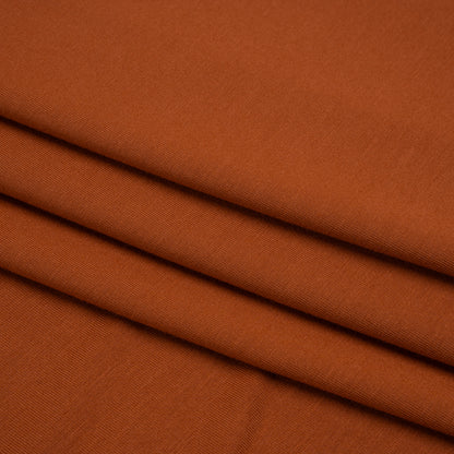 Stretch Bamboo Jersey - Burnt Orange - Willow Collection