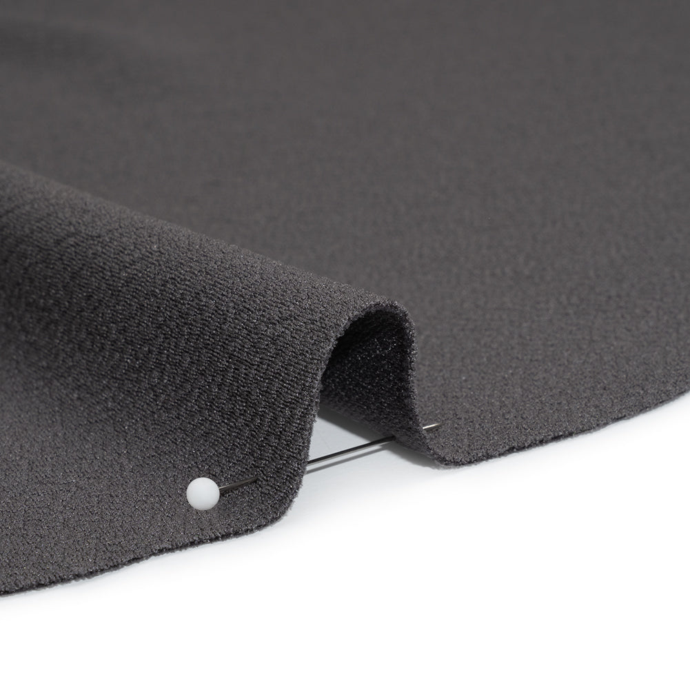 Stretch Liverpool Knit - Charcoal - Evangeline Collection - Detail