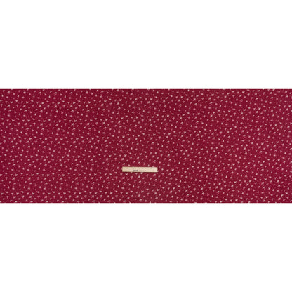 Stretch Modal Jersey Print - Cranberry, Pink and White Ditsy and Dots - Deadstock