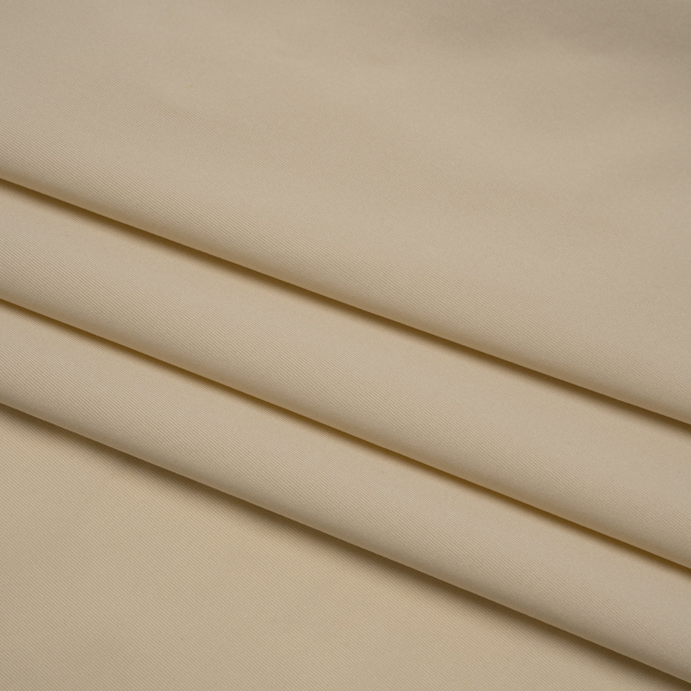 Stretch Nylon Interlock Knit - Beige - Designer Deadstock