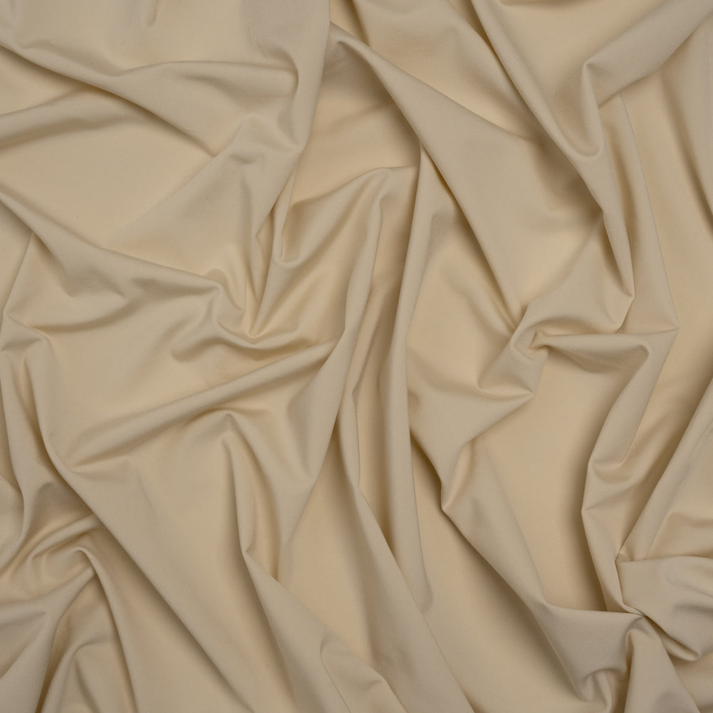 Stretch Nylon Interlock Knit - Beige - Designer Deadstock