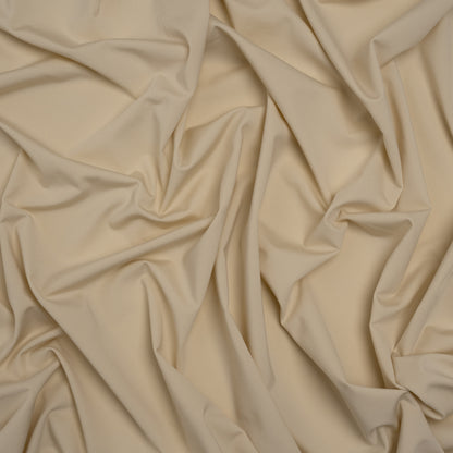 Stretch Nylon Interlock Knit - Beige - Designer Deadstock
