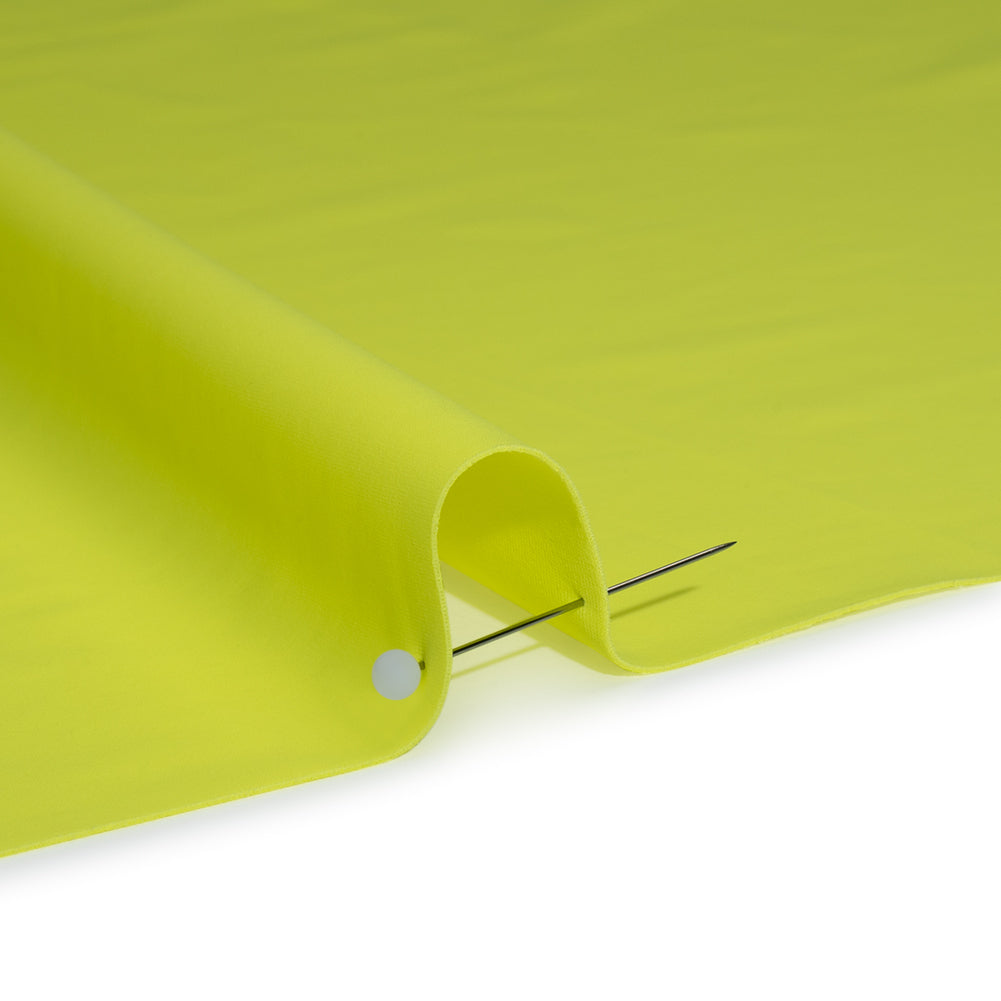Stretch Nylon Swimwear Tricot - Neon Yellow - Designer Deadstock - Detail