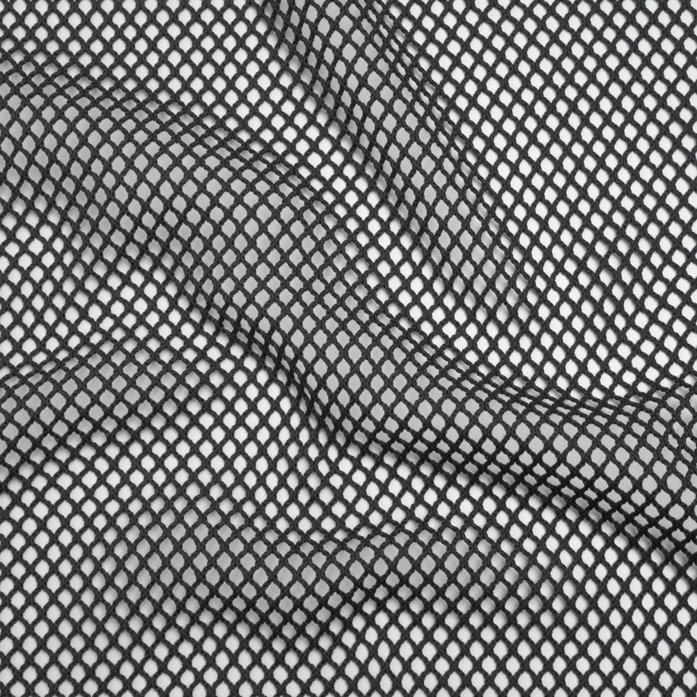 Cotton Crochet Net - Black - Designer Deadstock