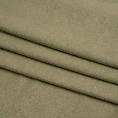 Polyester Faux Suede Jersey - Sage Green - Designer Deadstock