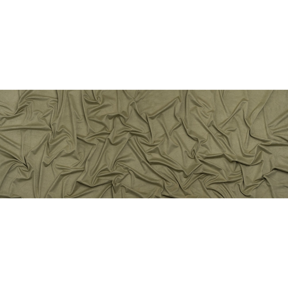 Polyester Faux Suede Jersey - Sage Green - Designer Deadstock